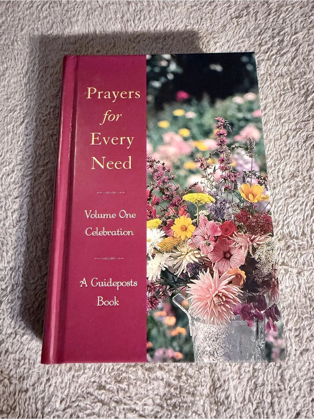 'Prayers for Every Need: Volume One Celebration' Hardcover Book - Pink Floral